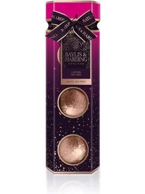 Finální Výprodej Baylis & Harding Wild Fig & Pomegranate (divoké fíky a granátové jablko) Dárkové balení koupelových balistiků 3x100 g