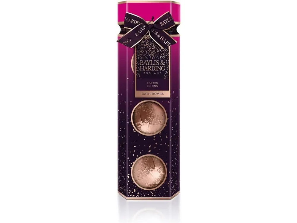 Finální Výprodej Baylis & Harding Wild Fig & Pomegranate (divoké fíky a granátové jablko) Dárkové balení koupelových balistiků 3x100 g