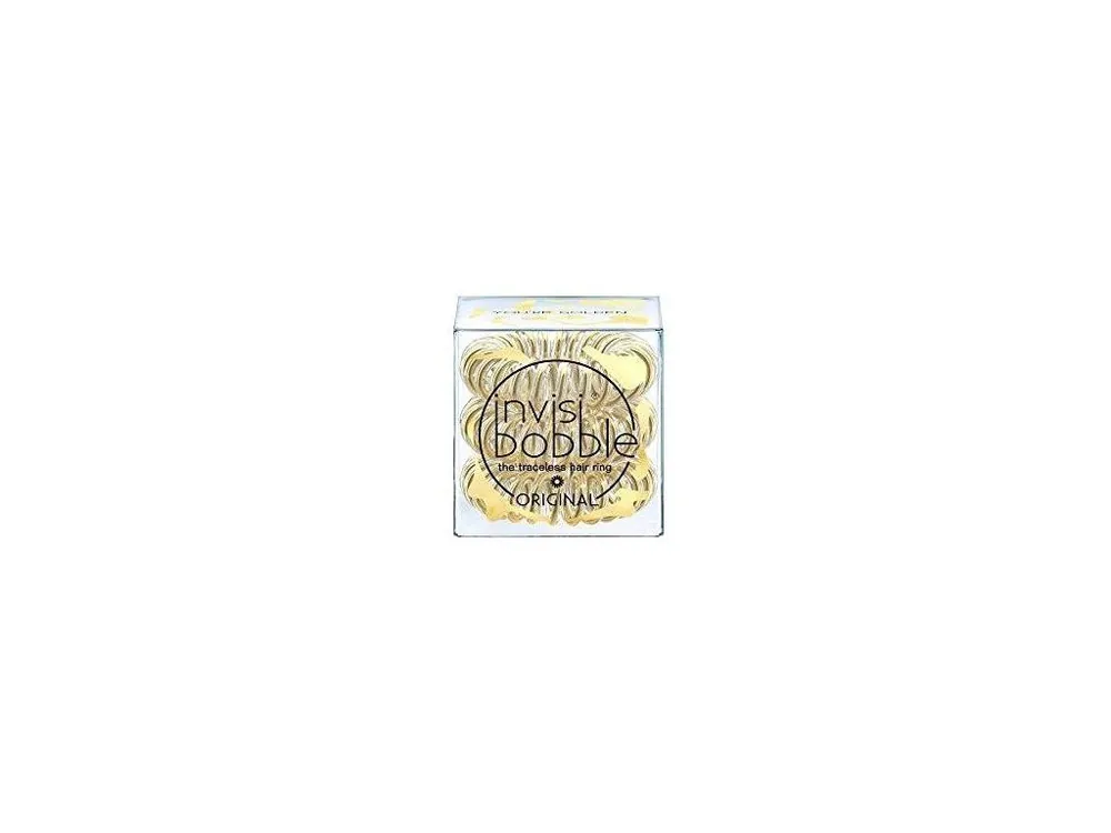 INVISIBOBBLE Original Light Gold 3ks - Spirálové gumičky do vlasů - průhledné zlaté Levný