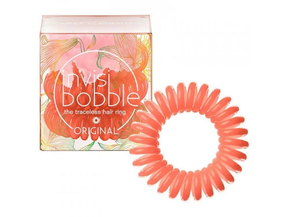 Speciální Cena INVISIBOBBLE Original Sweet Clementine 3ks - Spirálové gumičky do vlasů - oranžové