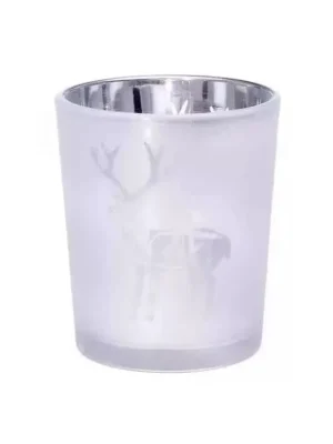 Bridgewater Candle Company Skleněný svícen na votivní svíčky s motivem jelena Přímo Od Výrobce