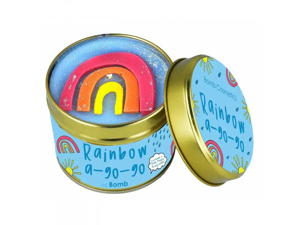 Bomb cosmetics Svíčka Rainbow A Go Go Tin 35 hodin Výprodej