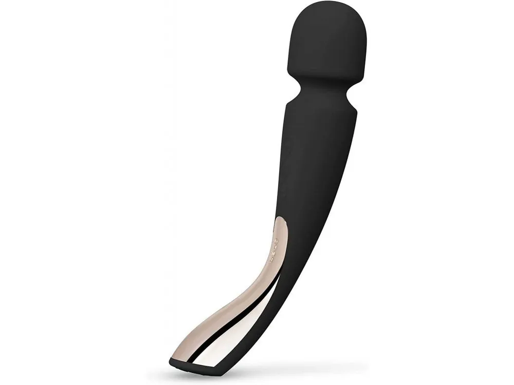 LELO Smart Wand medium - luxusní masážní strojek černá 220 x 58 x 42,5 mm Cenově Výhodný