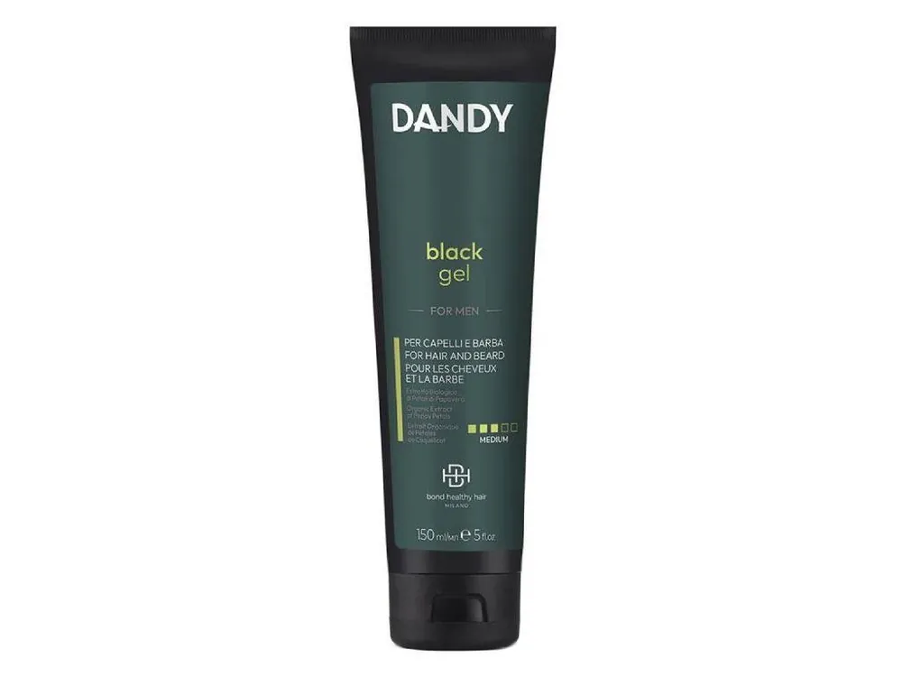 DANDY For Men Black Gel 150ml - barvící gel na bradku, vousy a vlasy Speciální Cena