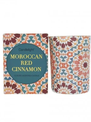 Vysoce Kvalitní Candlelight Vonná svíčka ve skle Moroccan red cinnamon 220 g