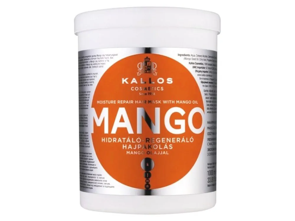 KALLOS KJMN Mango Mask 1000ml - maska na poškozené a suché vlasy Bezpečná Platba