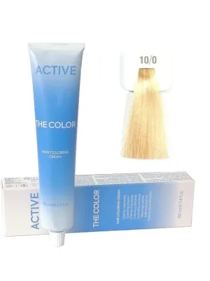 Ověřený ACTIVE The Color Permanentní krémová barva na vlasy - Platinová blond 10-0