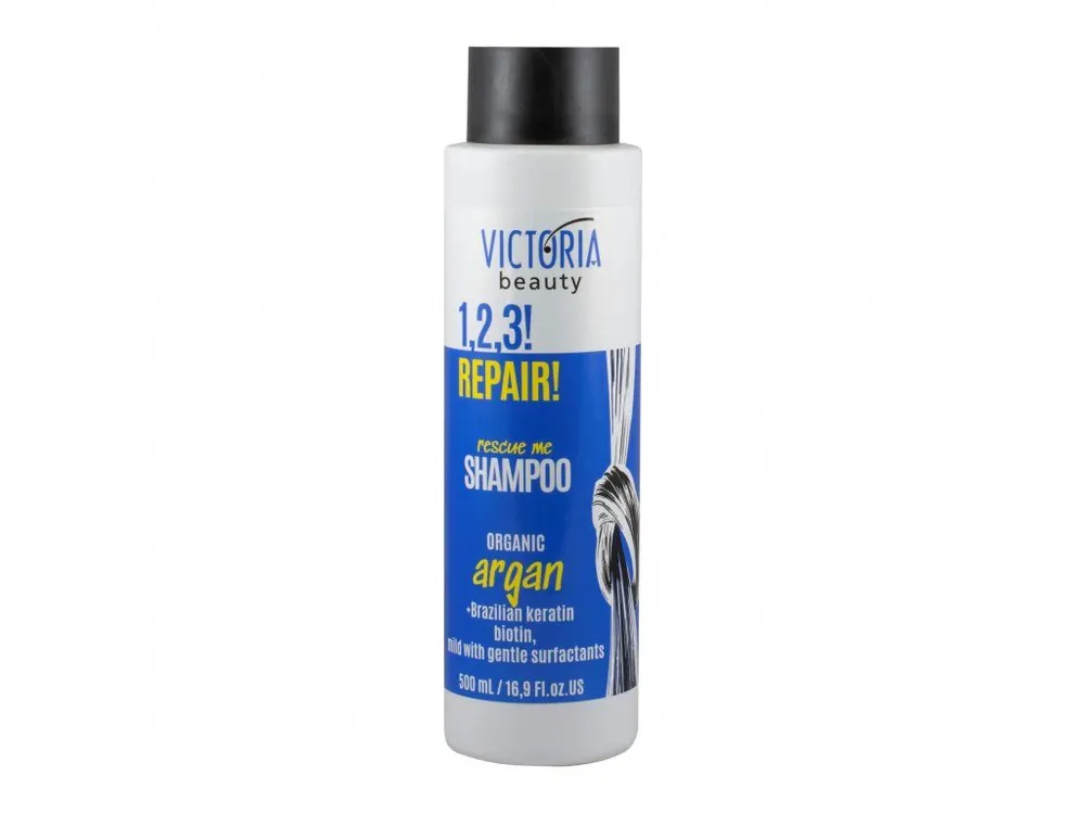 Victoria Beauty 1,2,3 Repair Regenerační šampón pro poškozené vlasy s brazilským keratinem 500 ml Nejlepší Cena