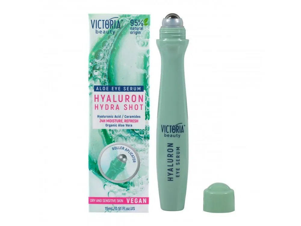 Victoria beauty Hyaluron HYDRA SHOT Oční roll-on 24 hodinová hydratace s niacinamidem a Aloe verou Koupit Online