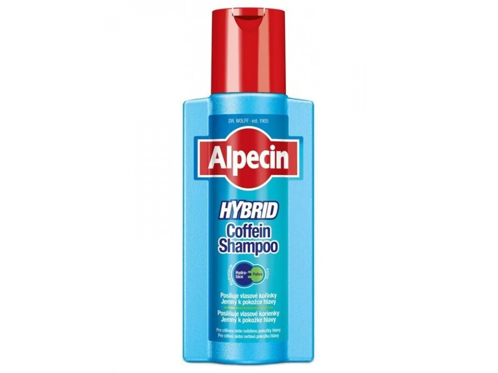 ALPECIN Hybrid Kofeinový šampon 250ml - pro muže s citlivou, svědivou pokožkou hlavy Cenově Výhodný