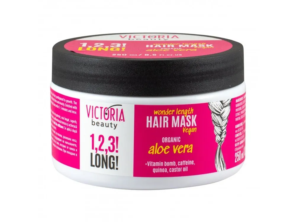 Top Prodej Victoria beauty 1,2,3 LONG! Maska na vlasy pro podporu růstu s aloe verou 250 mL