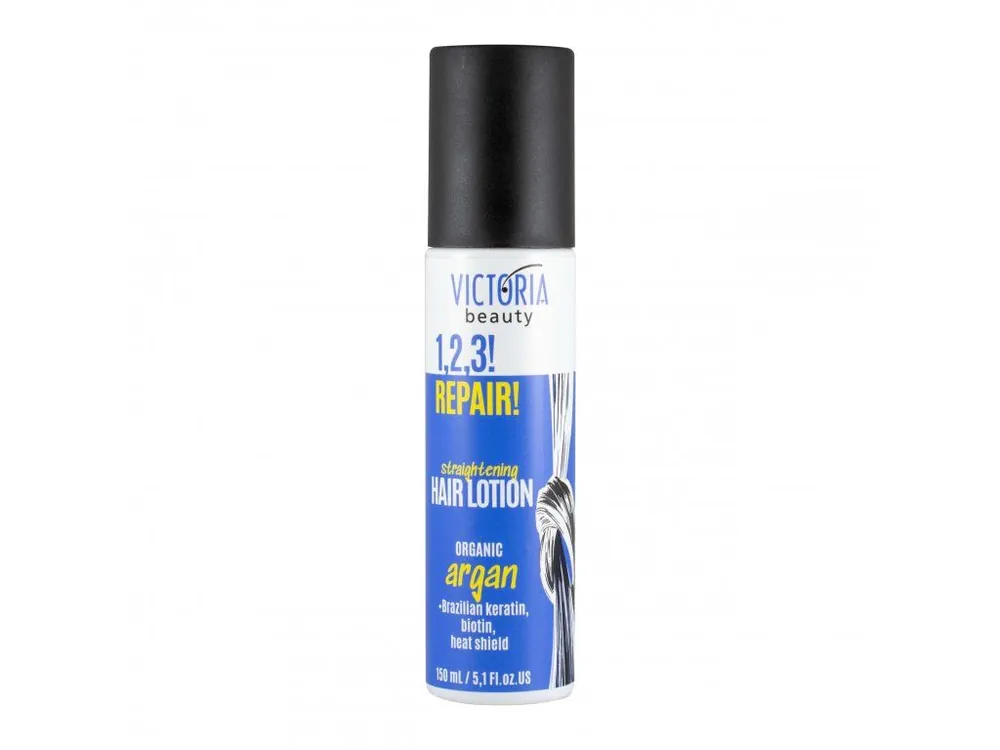 Cenový Hit Victoria beauty 1,2,3 REPAIR! Posilující vlasové mléko s arganovým olejem a brazilským keratinem 150 mL