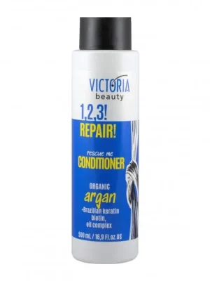 Victoria beauty 1,2,3 REPAIR! Regenerační vlasový kondicionér s arganovým olejem a brazilským keratinem 500 mL Časově Omezené