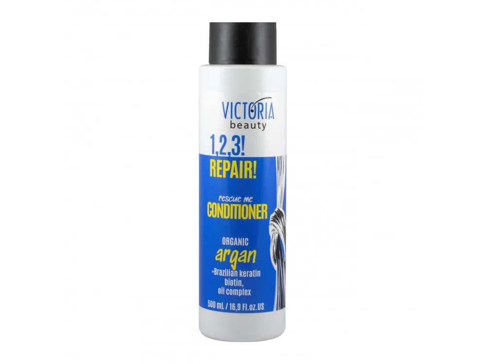 Victoria beauty 1,2,3 REPAIR! Regenerační vlasový kondicionér s arganovým olejem a brazilským keratinem 500 mL Časově Omezené
