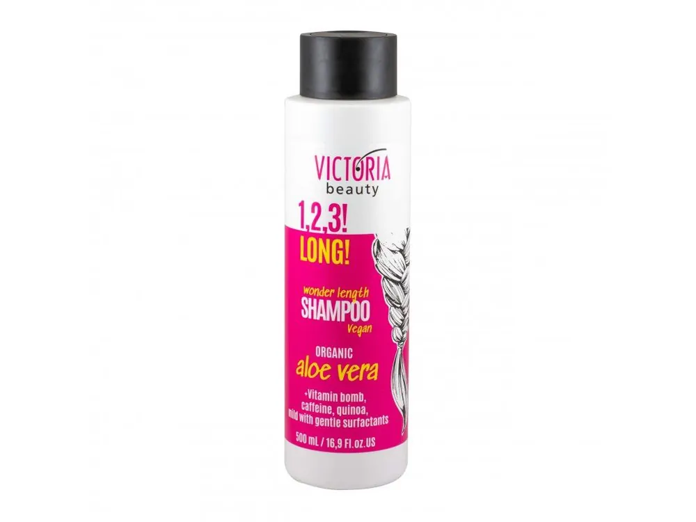 Odeslání Ihned Victoria Beauty 1,2,3 LONG! Vitamínový vlasový šampón pro podporu růstu s organickou Aloe verou 500 mL
