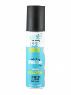 Victoria beauty 1,2,3 CURLSOchranné vlasové mléko pro tvarování vln s BIO kokosovým olejem 150 mL Doprava Zdarma