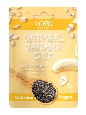 Victoria Beauty SPOONFUL Výživná plátýnková maska s ovesnými vločkami 20 mL Vrácení Zdarma