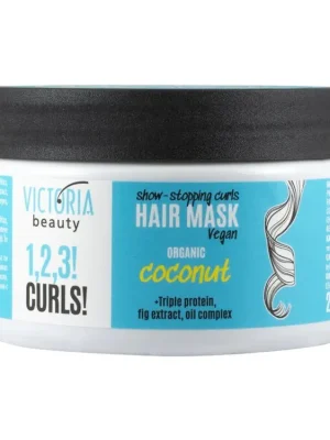 Victoria beauty 1,2,3 CURLS! Maska na vlasy pro dodání objemu a tvaru kudrnatým vlasům 250 mL Aktuální