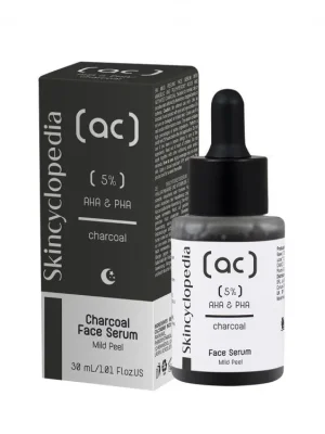 Skincyclopedia Exfoliační noční sérum s 5% kyselinou mandlovou a aktivním uhlím 30 ml Autentický