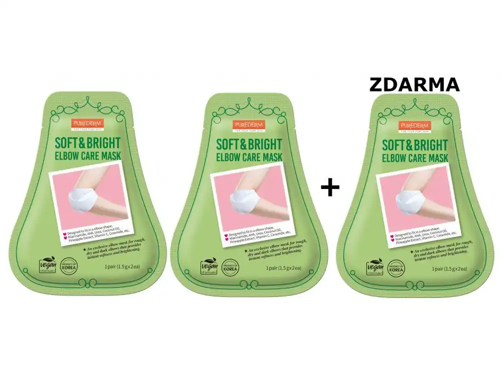 Purederm Zvláčňující maska na lokty s kokosovým olejem 2+1 ZDARMA Nová Kolekce