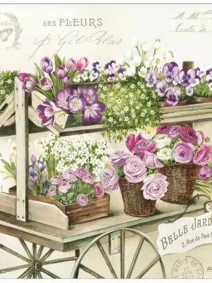 Easy Life Papírový ubrousek Les Fleurs 20 kusů33×33 cm Originální