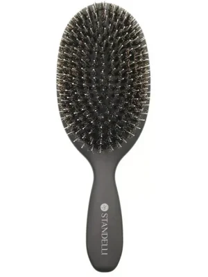 Finální Výprodej Standelli professional Kartáč na vlasy s kančími a nylonovými štětinami černý 23 cm