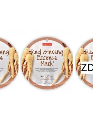 Vrácení Zdarma Purederm Textilní kolagenová pleťová maska s výtažky z kořene ženšen 2+1 ZDARMA 3 ks