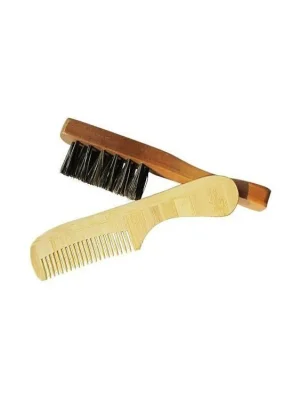 Odeslání Ihned DUKO Beard SET BAM-68 + WC-11 bambusový hřebínek + dřevěný kartáček na vousy