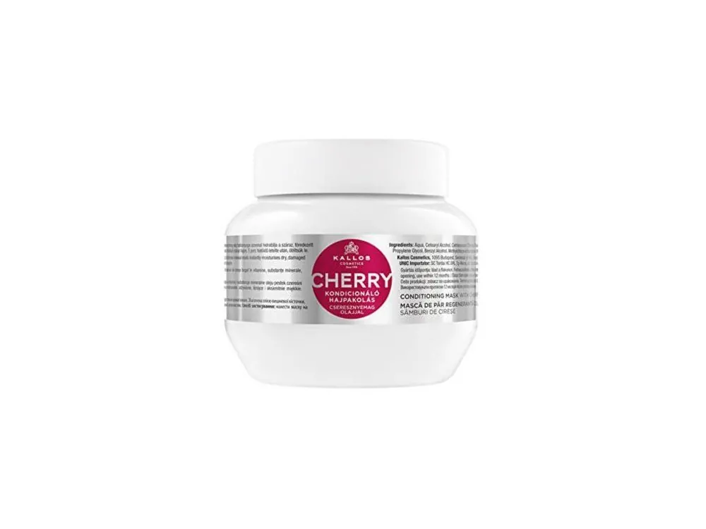 KALLOS KJMN Cherry Hair Mask 275ml - třešňová hydratační maska na suché vlasy Horká Nabídka