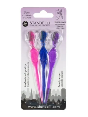 Standelli professional Seřezávač obočí 12,5 cm 3 ks Vysoce Kvalitní