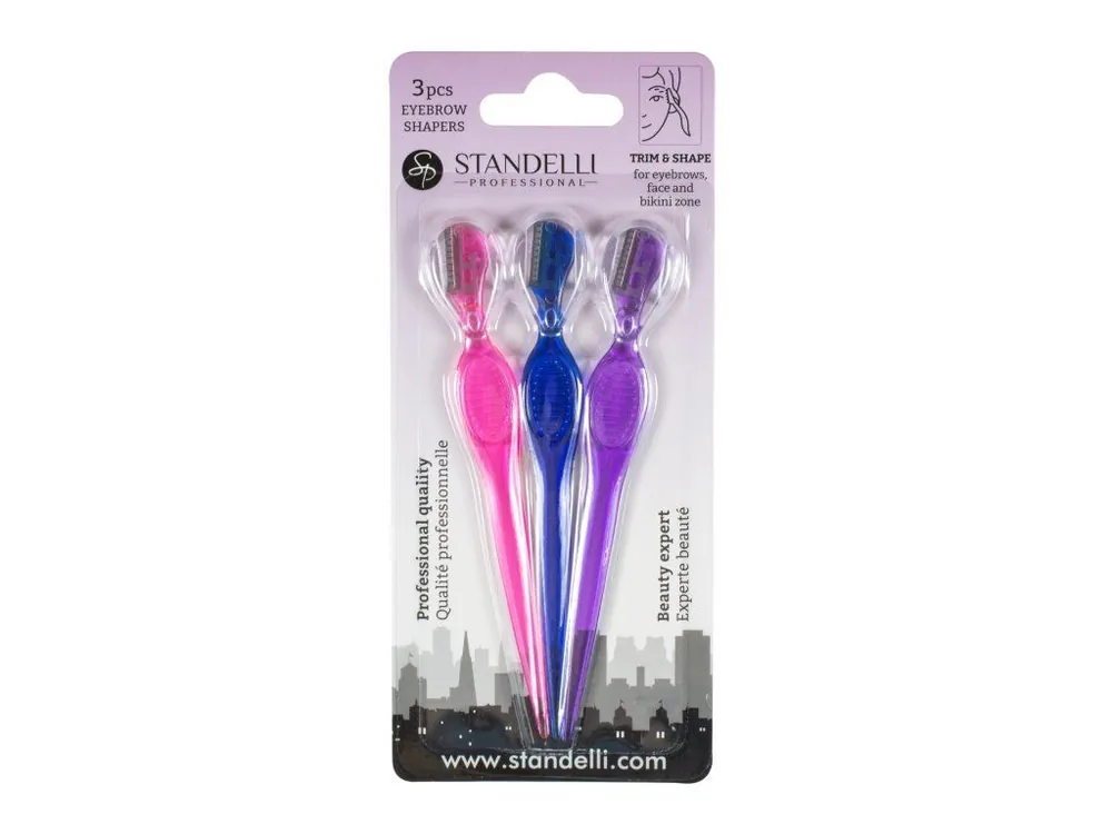 Standelli professional Seřezávač obočí 12,5 cm 3 ks Vysoce Kvalitní