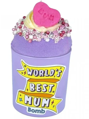 Bomb cosmetics Sada Svíčka a Šumivá koule World’s Best Mum (nejlepší maminka) 2 ks Expresní Doručení