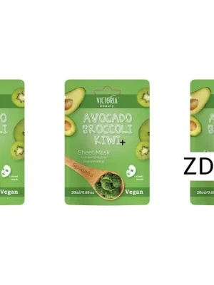 Časově Omezené Victoria beuaty Spoonful Výživná regenerační plátýnková maska s avokádovým olejem 3 ks