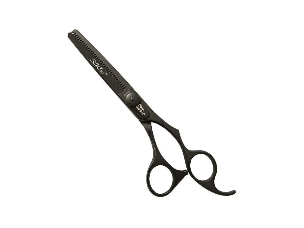 Koupit Online OLIVIA GARDEN SilkCut Thinner Matt Black Edition T6-35BL - profi efilačnínůžky na vlasy
