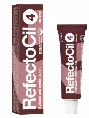 REFECTOCIL č.4 CHESTNUT - Profesionální barva na řasy, obočí a vousy 15ml - Kaštanová Nová Kolekce