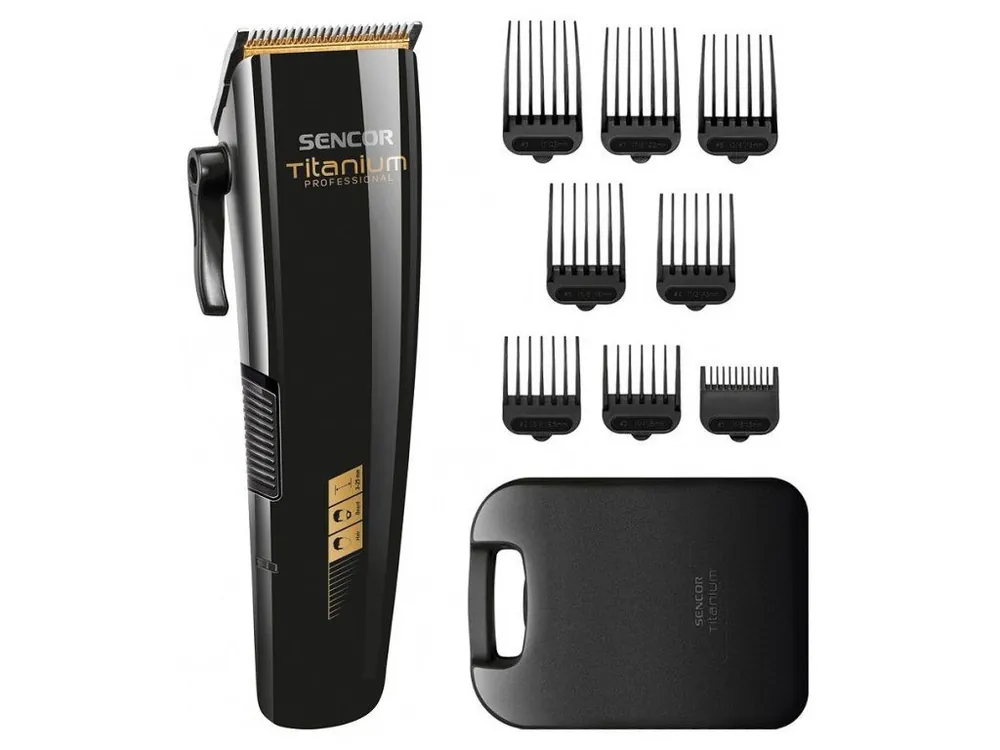 SENCOR SHP 8400BK Titanium Hair Clipper - profi aku střihací strojek na vlasy Jen Po Omezenou Doba