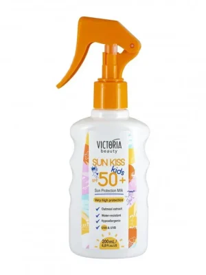 Victoria beauty SUN KISS Voděodolné ochranné mléko pro děti SPF 50 200 ml Zlevněný