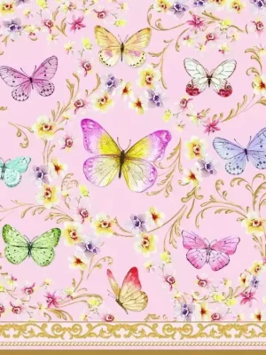 Cenový Hit Easy Life Papírový ubrousek Majestic Butterflies 33×33 cm, 20 ks