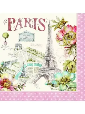 Ověřený Easy Life Papírový ubrousek Paris Forever 33×33 cm, 20 ks