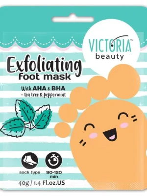 Victoria beauty Exfoliační maska na nohy s mátou peprnou a tea tree olejem Tovární Cena