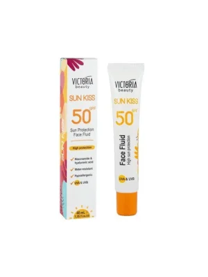 Victoria beauty SUN KISS Pleťový voděodolný fluid SPF50 s kyselinou hyaluronovou 40 ml Cenový Hit