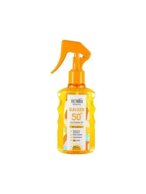 Victoria beauty SUN KISS Ochranný voděodolný olej ve spreji SPF50 s kokosovým olejem 200 ml Aktuální