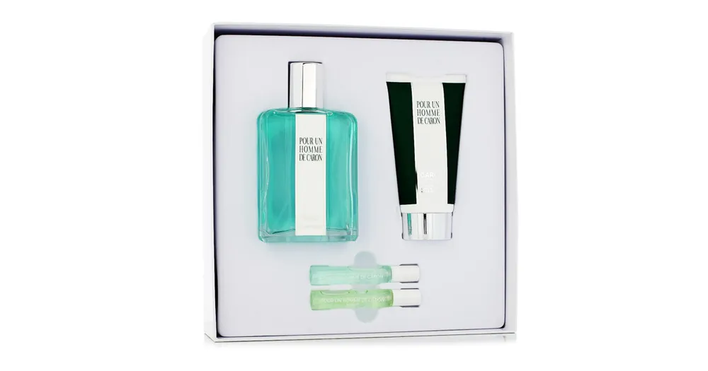 Zlevněný Caron Pour un Homme de Caron EDT 125 ml + SG 75 ml + EDT MINI Le Matin 5 ml + EDP MINI Le Soir 5 ml
