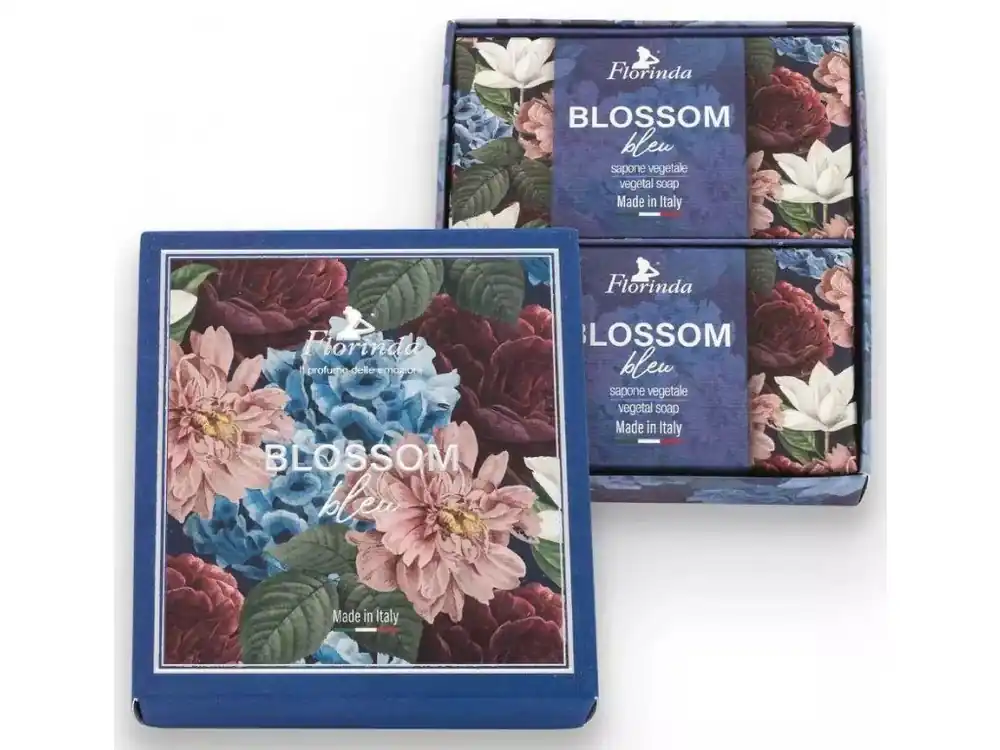 Pouze Dnes Florinda Blossom Blue Dárkové balení italských rostlinných mýdel 2x200 g