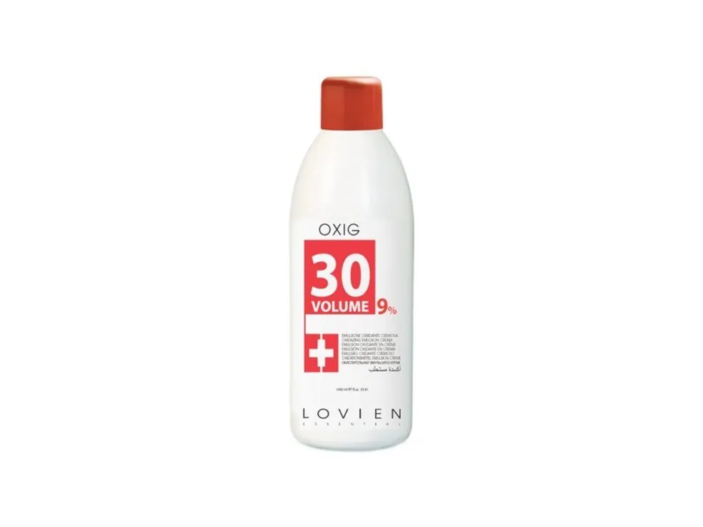 Vysoce Kvalitní LOVIEN ESSENTIAL OXIG 9% Peroxid k barvám a melíru na vlasy Lovien - 1000ml