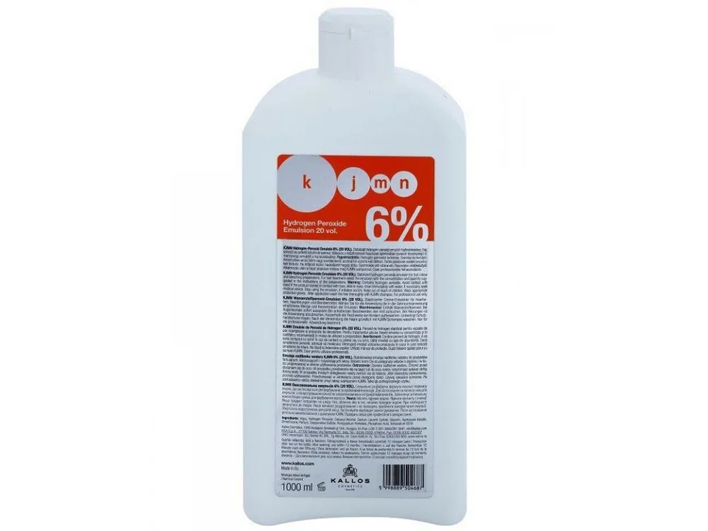 Aktuální KALLOS KJMN 6% (20vol) Hydrogen Peroxide Emulsion - krémový peroxid vodíků 1000ml