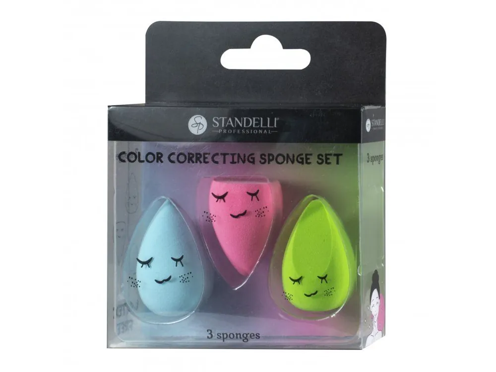 Přímo Od Výrobce Standelli professional Beauty blender Sada tří houbiček na make up 3 ks