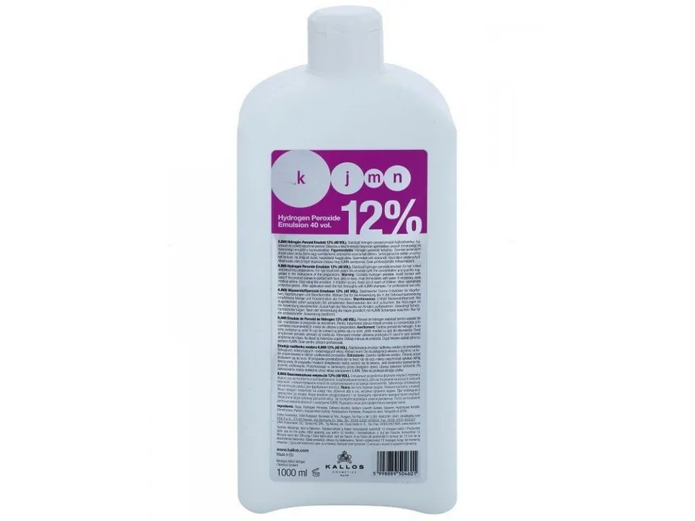 KALLOS KJMN 12% (40vol) Hydrogen Peroxide Emulsion - krémový peroxid vodíků 1000ml Víkendová Akce