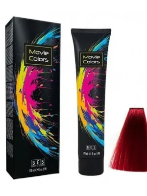BES Movie Colors Deep Red - gelová barva na vlasy bez amoniaku 170ml - tmavě červená Finální Výprodej