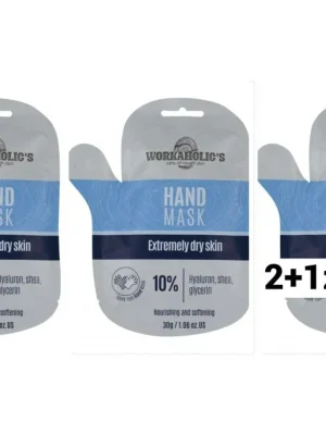 Vrácení Zdarma Workaholic´s Výživná maska na ruce s 10% kyselinou hyaluronovou AKCE 2+1 ZDARMA